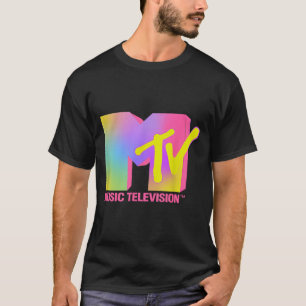 MTV Pink Neon Retro Music Television T-Shirt