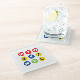 MTW logo  Glass Coaster
