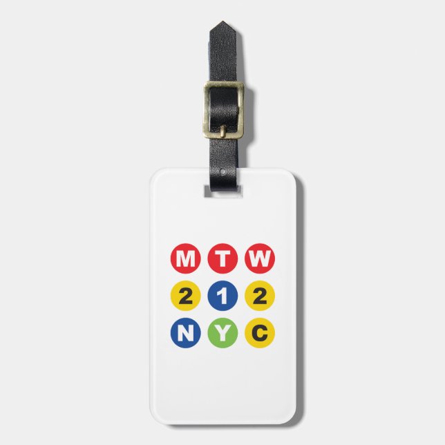 MTW logo Luggage Tag (Front Vertical)