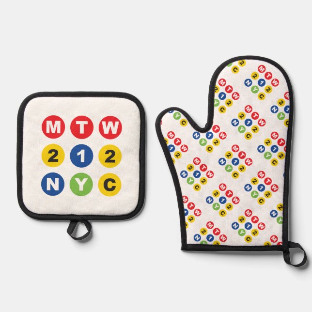 MTW logo  Oven Mitt & Pot Holder Set (Front)