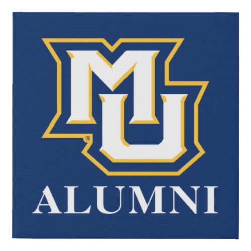 MU Alumni Faux Canvas Print