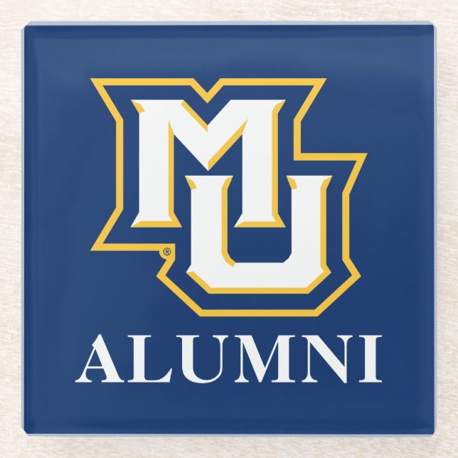 MU Alumni Glass Coaster (Front)