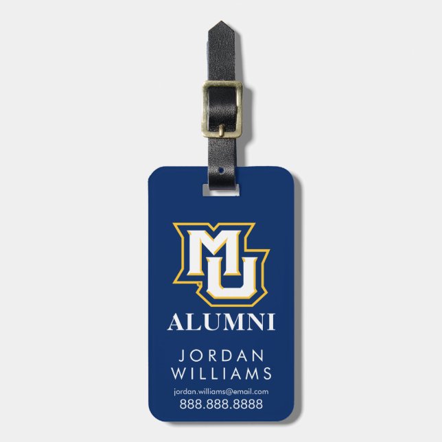 MU Alumni Luggage Tag (Front Vertical)