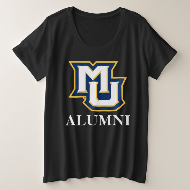 MU Alumni Plus Size T-Shirt (Design Front)