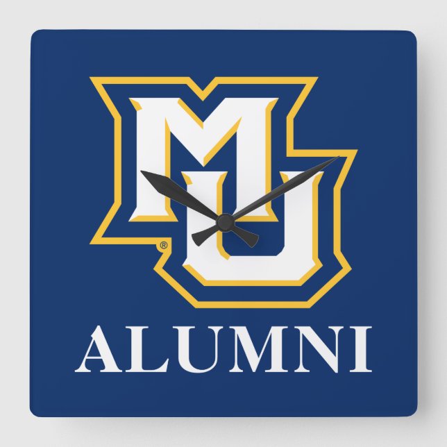MU Alumni Square Wall Clock (Front)