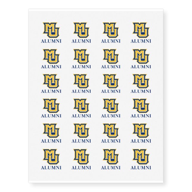 MU Alumni Temporary Tattoos (Front)
