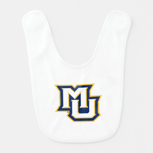 MU Logo Design Baby Bib (Front)