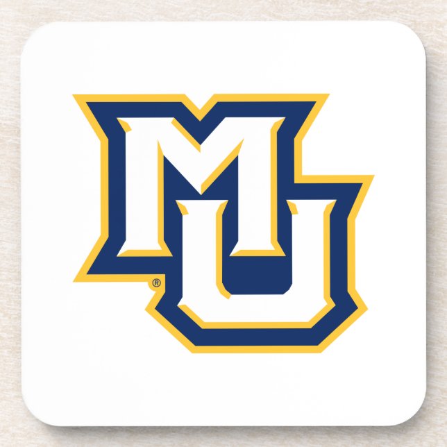 MU Logo Design Beverage Coaster (Front)
