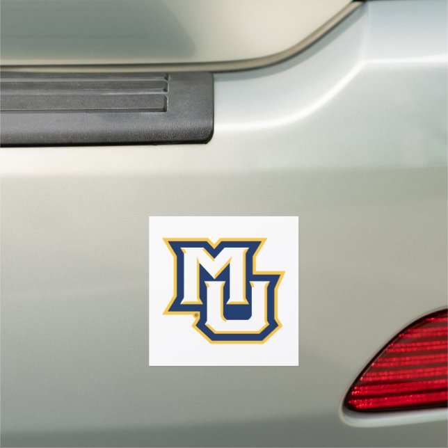 MU Logo Design Car Magnet (In Situ)