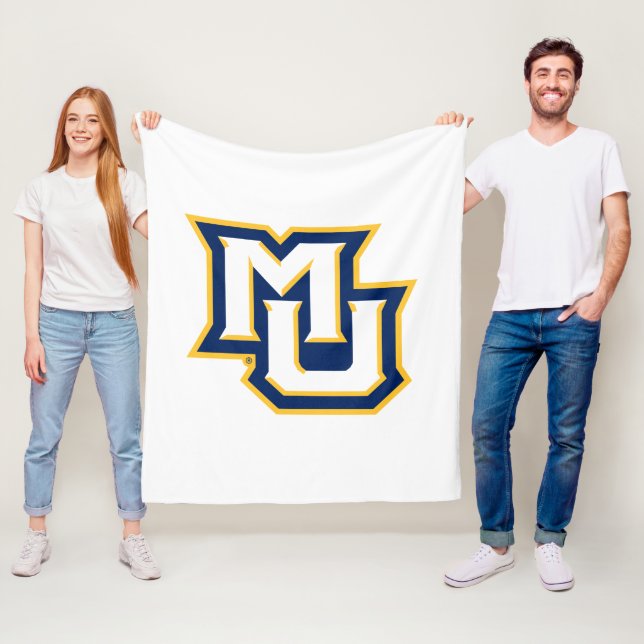 MU Logo Design Fleece Blanket (In Situ)