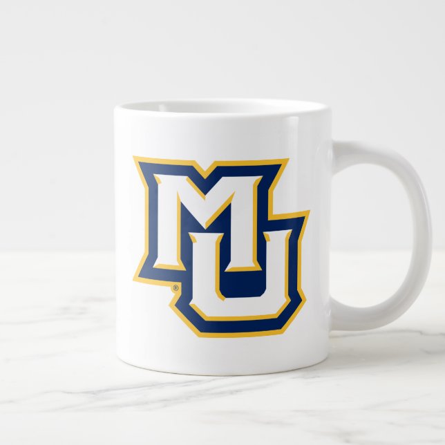 MU Logo Design Giant Coffee Mug (Right)