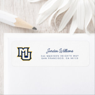 MU Logo Design Label