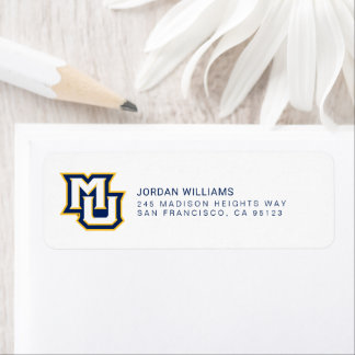 MU Logo Design Label