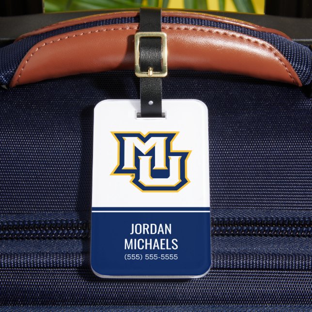 MU Logo Design Luggage Tag (Front Insitu 2)