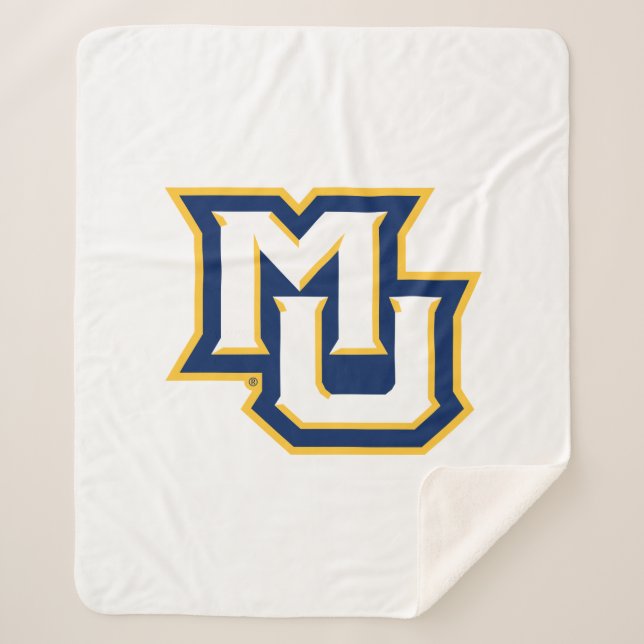 MU Logo Design Sherpa Blanket (Front)