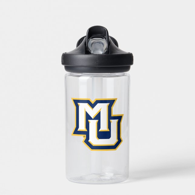 MU Logo Design Water Bottle (Front)
