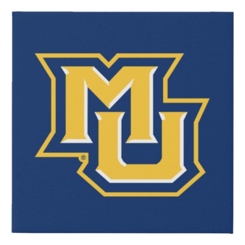 MU Logo Faux Canvas Print