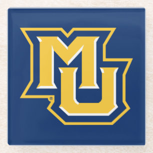 MU Logo Glass Coaster