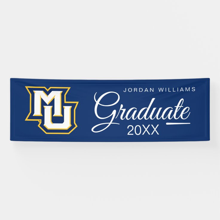 MU Logo | Graduation Banner | Zazzle