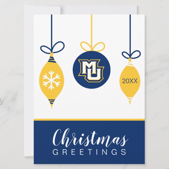 MU Logo | Holiday Card (Front)