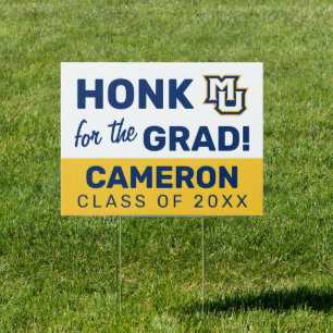 MU Logo   Honk for the Grad Sign