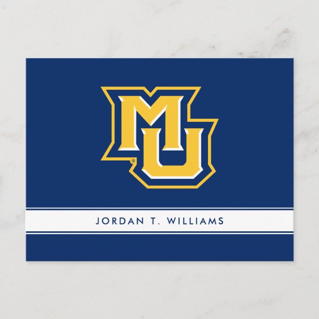 MU Logo Invitation Postcard (Front)