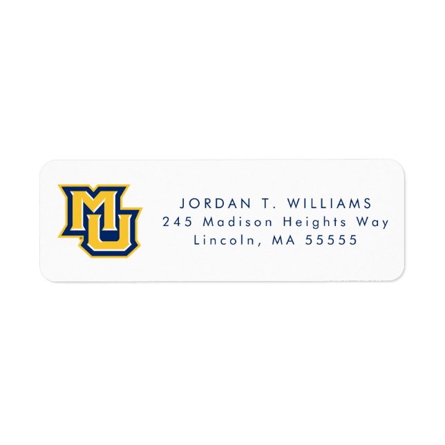MU Logo Label (Front)