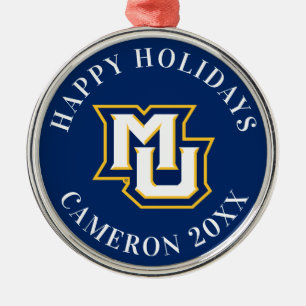 MU Logo Metal Ornament