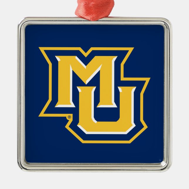 MU Logo Metal Ornament (Front)