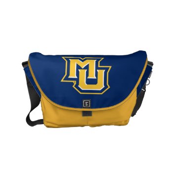 Mu Logo Small Messenger Bag by MarquetteUniversity at Zazzle