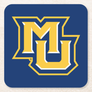 MU Logo Square Paper Coaster