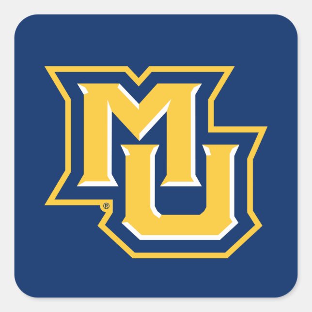 MU Logo Square Sticker (Front)