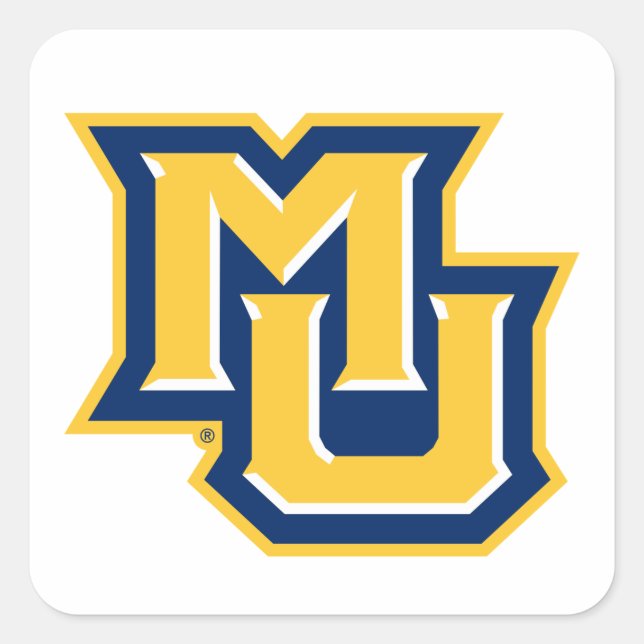 MU Logo Square Sticker (Front)