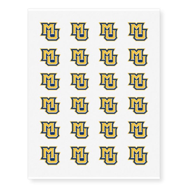 MU Logo Temporary Tattoos (Front)