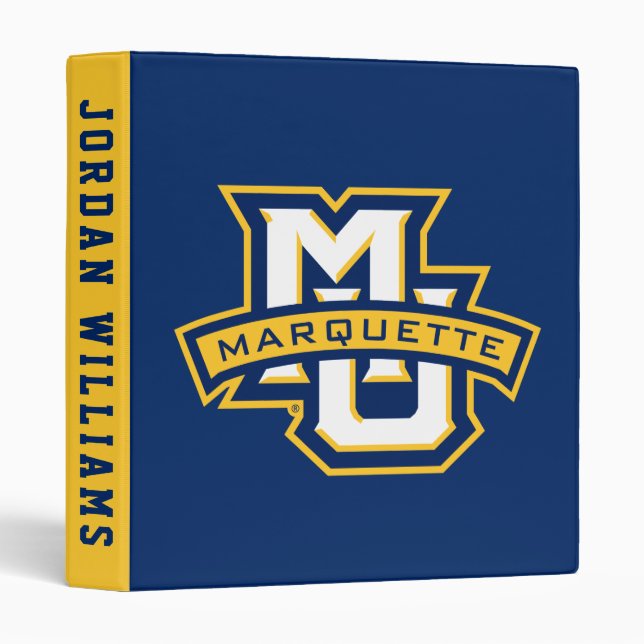 MU Marquette 3 Ring Binder (Front/Spine)