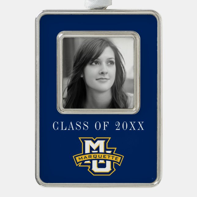 MU Marquette Christmas Ornament (Front)
