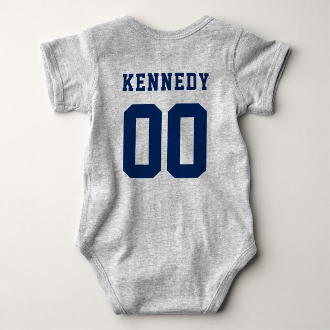 MU Marquette Distressed Baby Bodysuit (Back)
