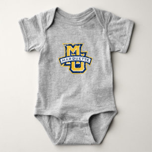 MU Marquette Distressed Baby Bodysuit