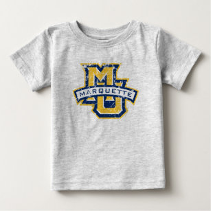 MU Marquette Distressed Baby T-Shirt