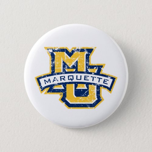 MU Marquette Distressed Button