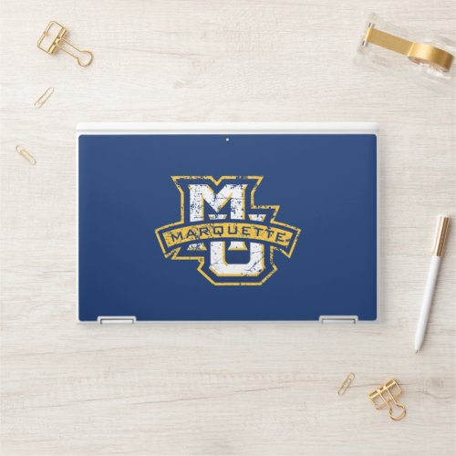 MU Marquette Distressed HP Laptop Skin