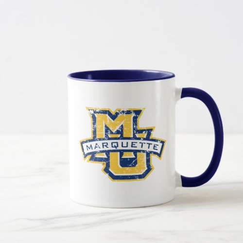 MU Marquette Distressed Mug