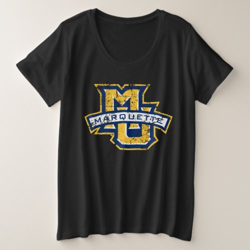 MU Marquette Distressed Plus Size T_Shirt