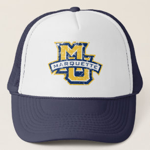 MU Marquette Distressed Trucker Hat