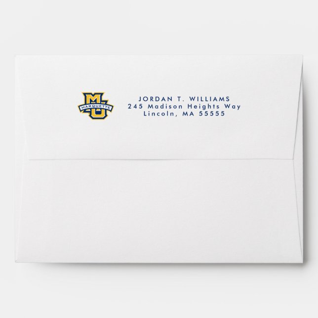 MU Marquette Envelope (Back (Top Flap))