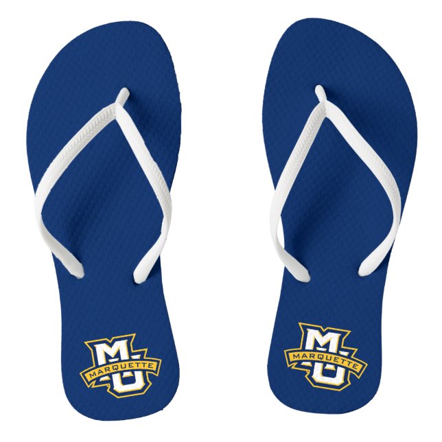MU Marquette Flip Flops (Footbed)