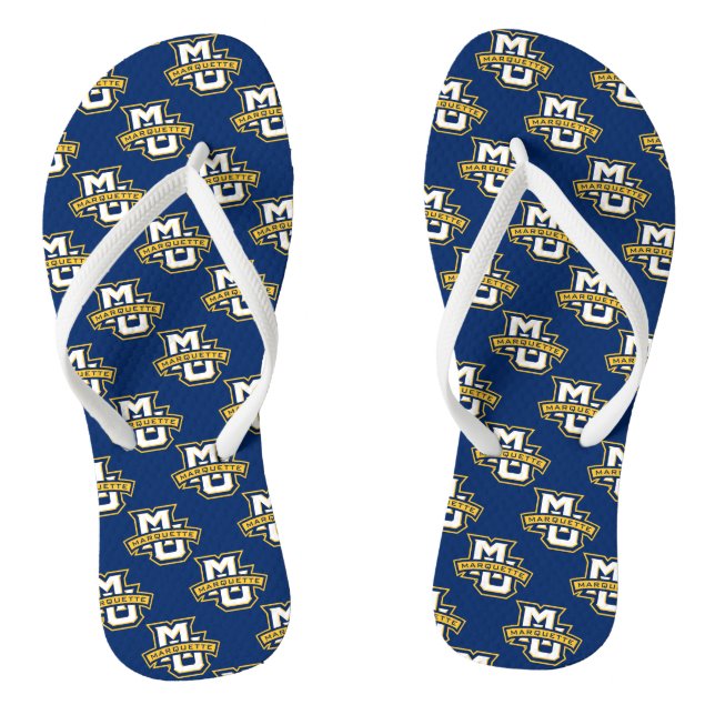 MU Marquette Flip Flops (Footbed)