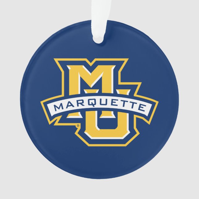 MU Marquette Ornament (Front)