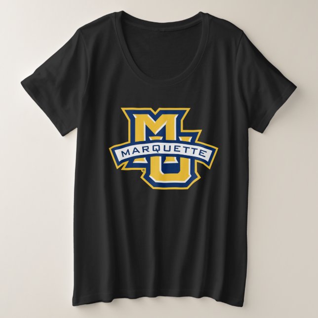 MU Marquette Plus Size T-Shirt (Design Front)