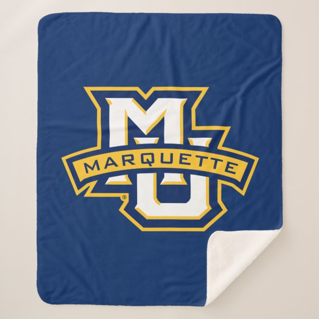 MU Marquette Sherpa Blanket (Front)